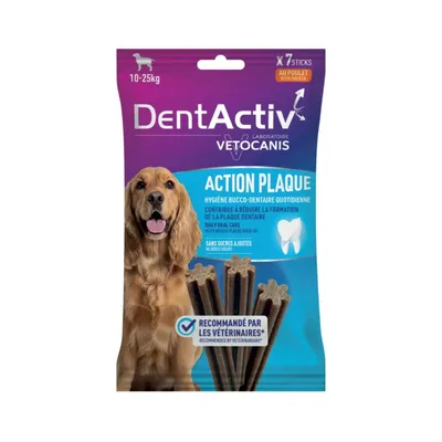DentActiv Action, 7 Sticks Dentaire pour Chien