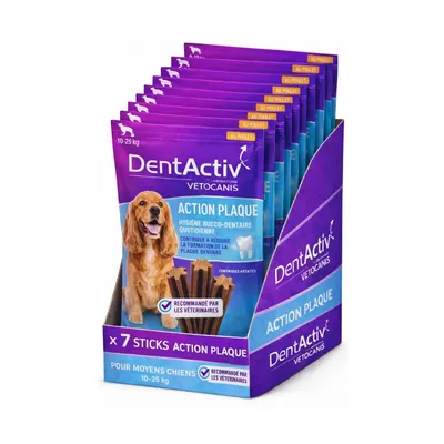 DentActiv Action, 7 Sticks Dentaire pour Chien