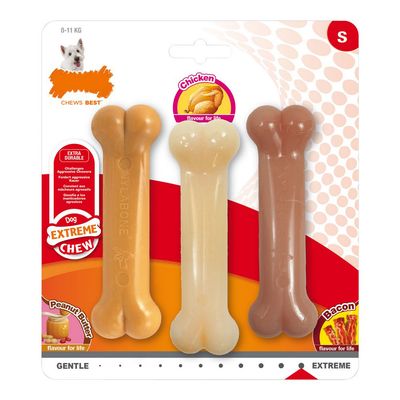 NYLABONE - Jouet à mâcher - Pack 3 saveurs