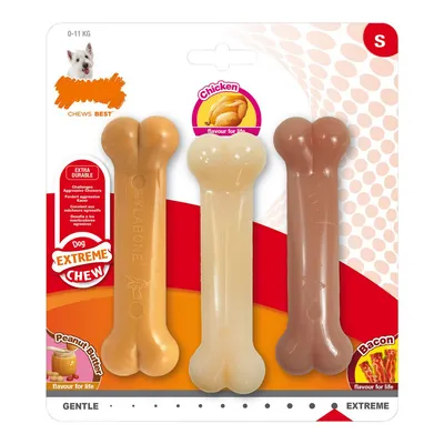 NYLABONE - Jouet à mâcher - Pack 3 saveurs