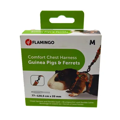 Harnais Flamingo Art Joy Mélange - Pour Cochon d'inde & Furet