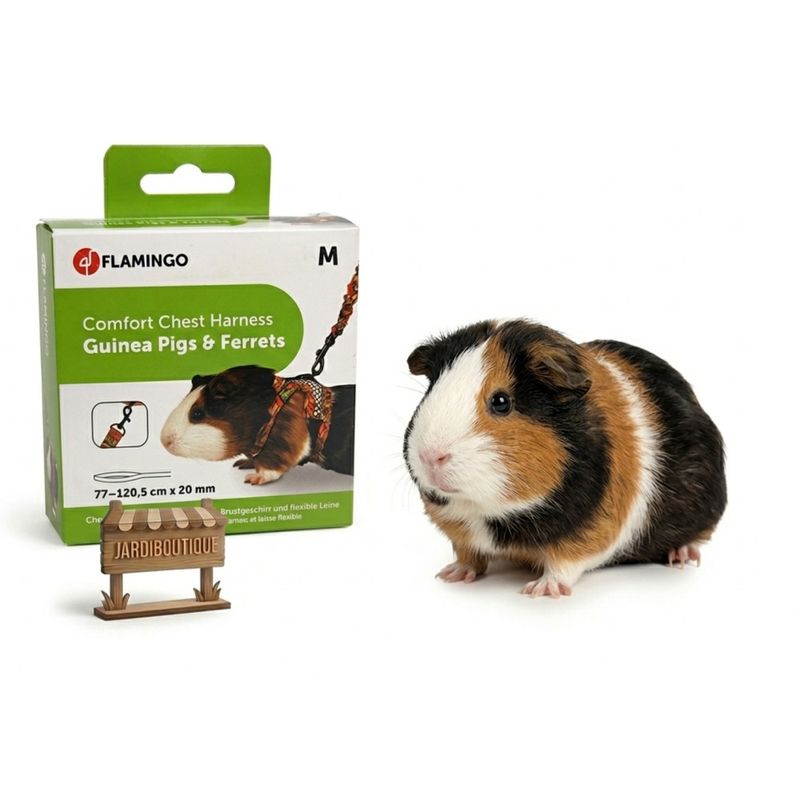 Harnais Flamingo Art Joy Mélange - Pour Cochon d'inde & Furet