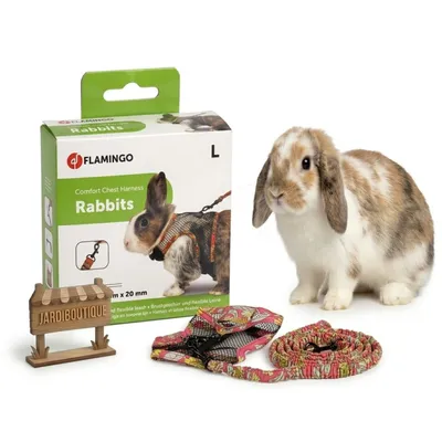 Flamingo - Harnais avec laisse Art Joy Mélange - Lapin