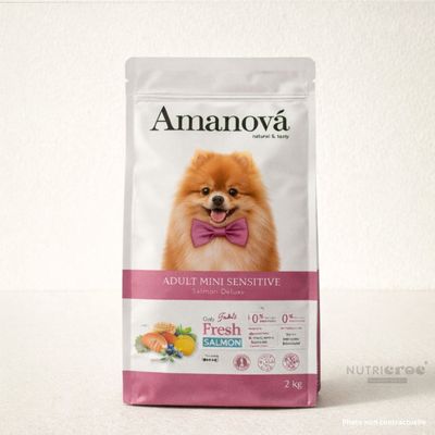 AMANOVA -   Chien Petite Race Sans Céréales Amanova Saumon Sensible