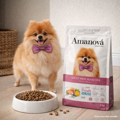 AMANOVA - Amanova Getreidefreies Hundefutter für kleine Rassen mit Lachs f