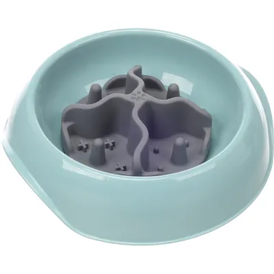 Insert Anti-Glouton Woopy Gris Ø 8 cm pour Gamelle Chat et Chien