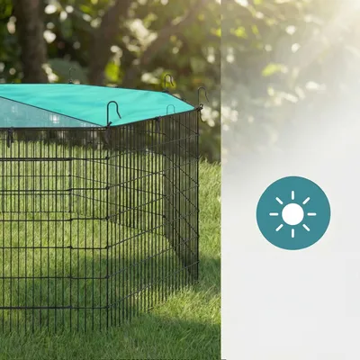 SONGMICS Parcs de jeu, avec Toit, Respirant, Protection Solaire