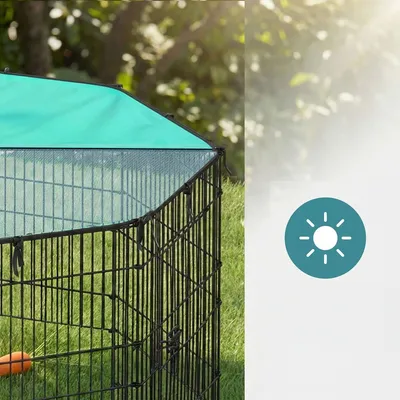 SONGMICS Parcs de jeu, avec Toit, Respirant, Protection Solaire