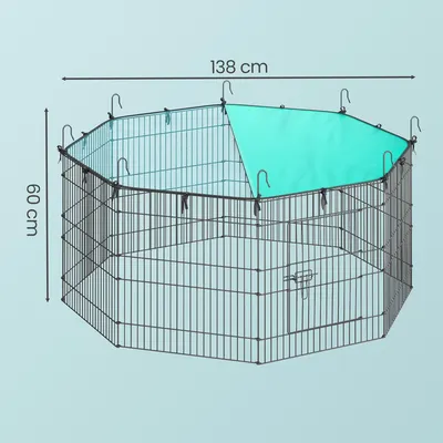SONGMICS Parcs de jeu, avec Toit, Respirant, Protection Solaire