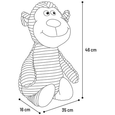 FLAMINGO - Peluche pour Chien - Ribbi Singe Brun XXL