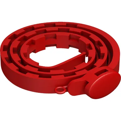 Collier Antiparasitaire Icaridine Rouge 50 cm pour Chien (10-30 kg)