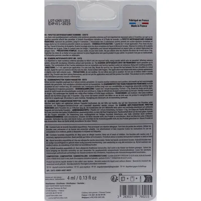 4 Pipettes antiparasitaires Icaridine Francodex - Chat plus de 2 kg