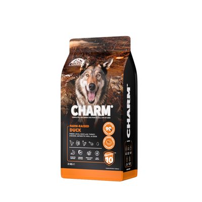 CHARM Croquettes Canard Fermier pour Chien 2kg - Sans Céréales