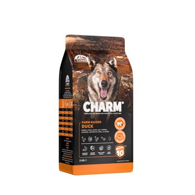 CHARM Croquettes Canard Fermier pour Chien 2kg - Sans Céréales
