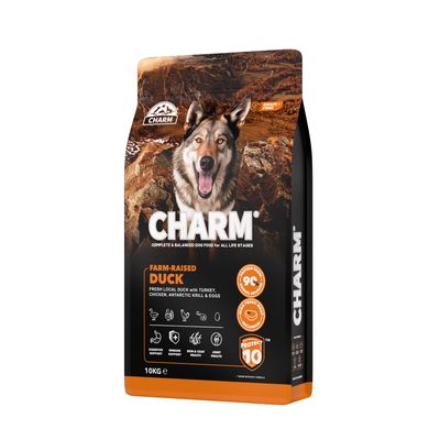CHARM Croquettes Canard Fermier pour Chien 10kg - Sans Céréales