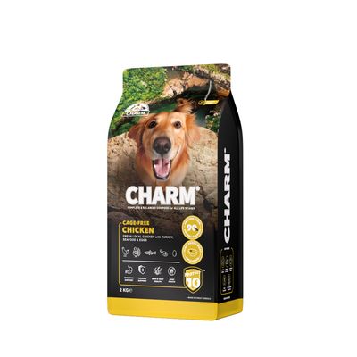 CHARM Croquettes Poulet Fermier pour Chien 2kg - Sans Céréales