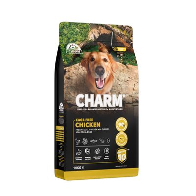 CHARM Croquettes Poulet Fermier pour Chien 10kg - Sans Céréales