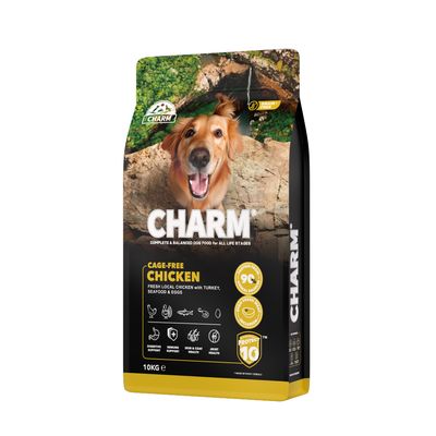 CHARM Croquettes Poulet Fermier pour Chien 10kg - Sans Céréales