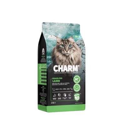 CHARM Croquettes Agneau pour Chat 2kg - Sans Céréales