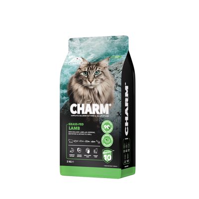 CHARM Croquettes Agneau pour Chat 2kg - Sans Céréales