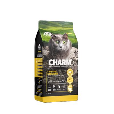 CHARM Croquettes Poulet Fermier pour Chat 2kg - Sans Céréales