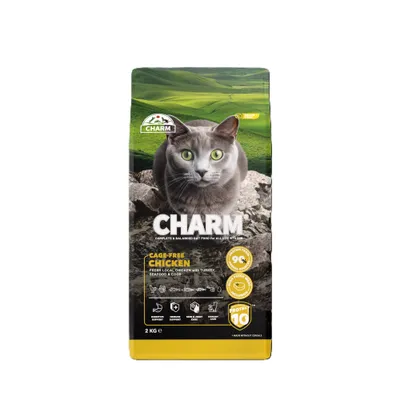 CHARM Croquettes Poulet Fermier pour Chat - Sans Céréales