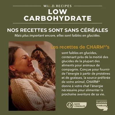 CHARM Croquettes Poisson Oméga-3 pour Chat - Sans Céréales