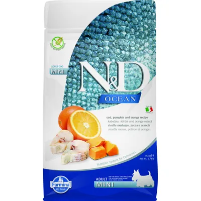 N&D Ocean - Nourriture pour chien - Morue et citrouille N&D Ocean - Nourriture pour chien - Morue et citrouille