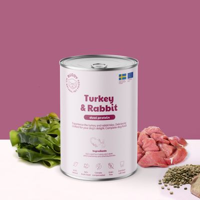 BUDDY - Nourriture humide pour chiens - Turkey & Rabbit