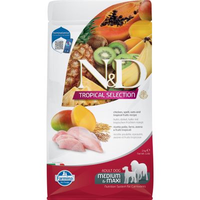 N&D Tropical - Croquettes Chien - Poulet