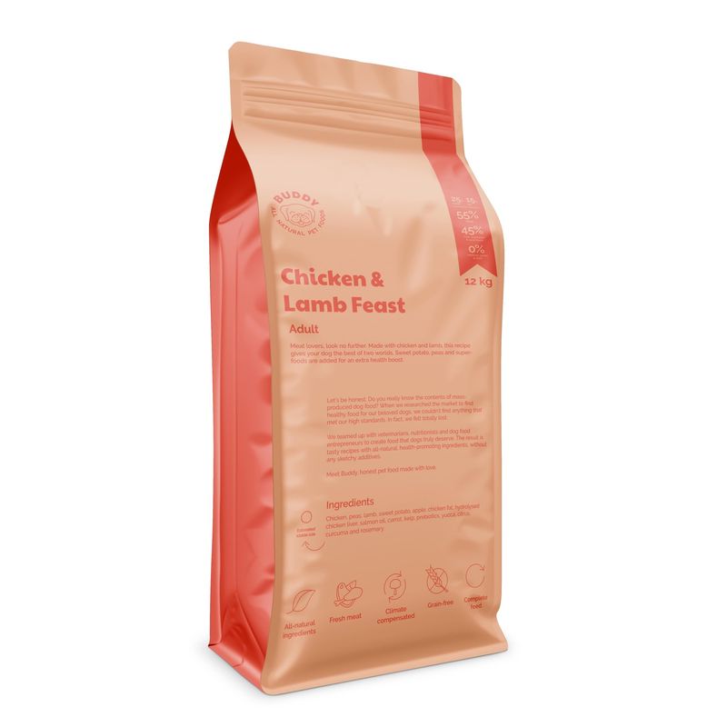 BUDDY - Aliment pour chien - Chicken + Lamb Feast
