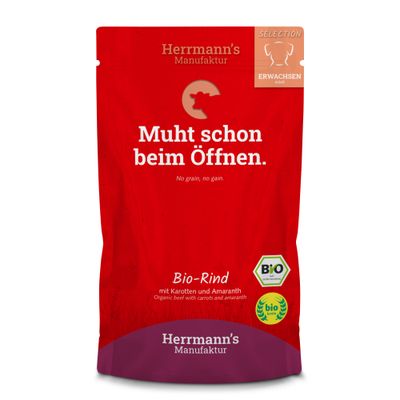 Herrmann's - Aliment pour chien - Bio Bœuf carottes