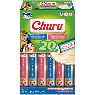 INABA - Friandise pour chien - Churu Purée Multipack Fruits de mer