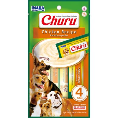 Inaba - Friandise pour chien - Churu Purée Poulet Légumes