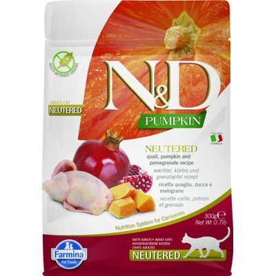 N&D Pumpkin - Aliment Chat - Caille castré