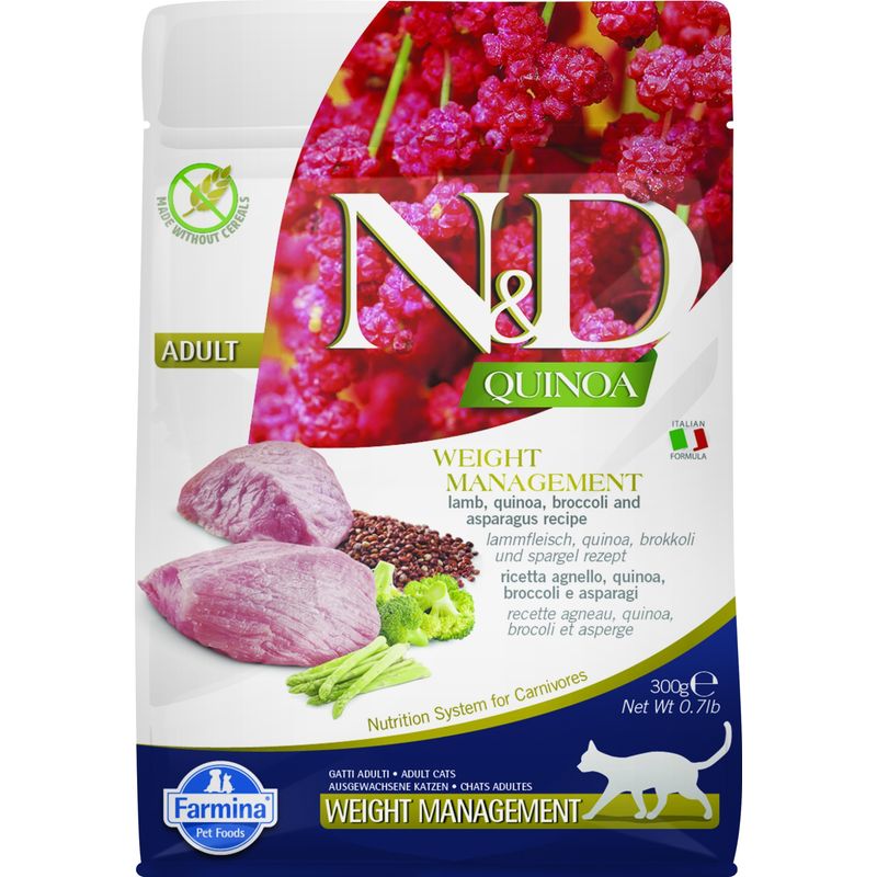 Farmina - Alimentation pour chat - N&D Quinoa Weight Management
