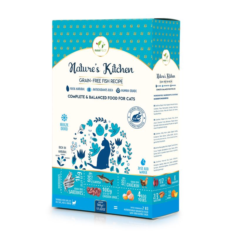 Pawfect - Nourriture humide lyophilisée pour chats - Poisson
