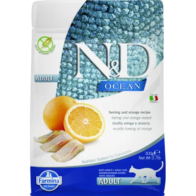 Farmina - Aliment pour chat - N&D Ocean Hareng et orange Farmina - Aliment pour chat - N&D Ocean Hareng et orange