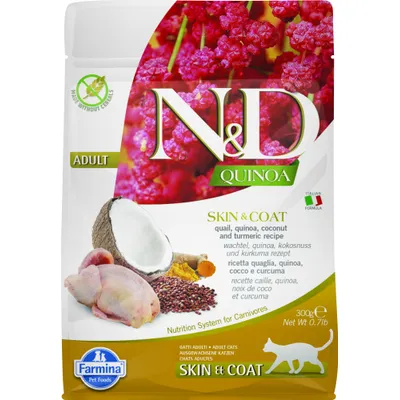 Farmina - Aliment Chat - N&D Quinoa Skin & Coat Caille Farmina - Aliment Chat - N&D Quinoa Skin & Coat Caille