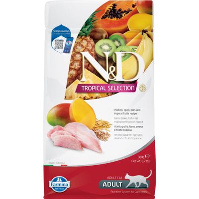 N&D - Croquettes pour chat - Tropical Poulet 300 g