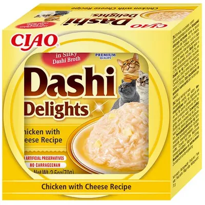 INABA - Friandise pour chat - Dashi Delights Poulet Fromage INABA - Friandise pour chat - Dashi Delights Poulet Fromage
