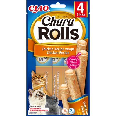 Inaba - Friandise pour chat - Churu Rolls Poulet