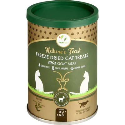 Pawfect - Friandises pour chats - Chèvre lyophilisée Pawfect - Friandises pour chats - Chèvre lyophilisée