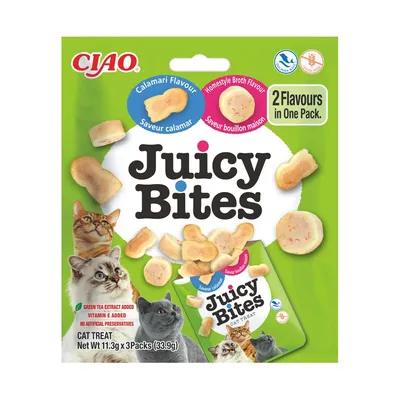 Inaba Churu Juicy Bites Sabor Caldo Casero y Calamar para gatos Inaba Churu Juicy Bites Sabor Caldo Casero y Calamar para gatos
