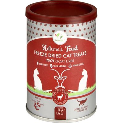 Pawfect - Friandises lyophilisées pour chats - Foie de Chèvre