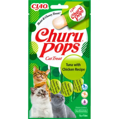 INABA - Friandise pour chat - Churu Pops Thon