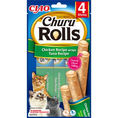 Inaba - Friandises - Churu Rolls Poulet Thon