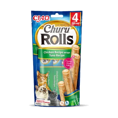 Inaba Churu Rolls Atún Barritas Rellenas para gatos