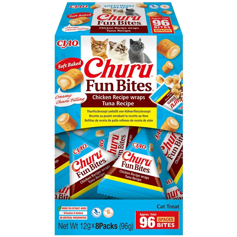 INABA - Friandises pour chats - Churu Fun Bites Poulet Thon
