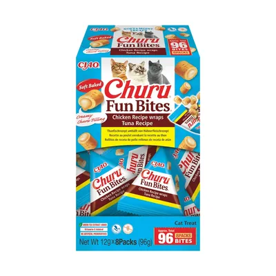Inaba Churu Fun Bites Atún Premios Rellenos para gatos